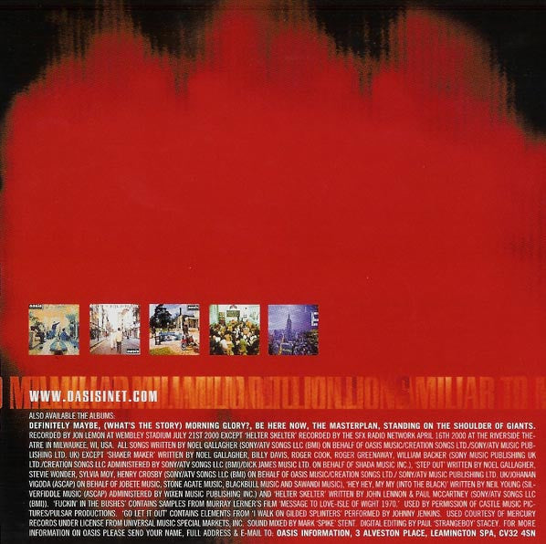 Oasis (2) : Familiar To Millions (2xCD, Album)