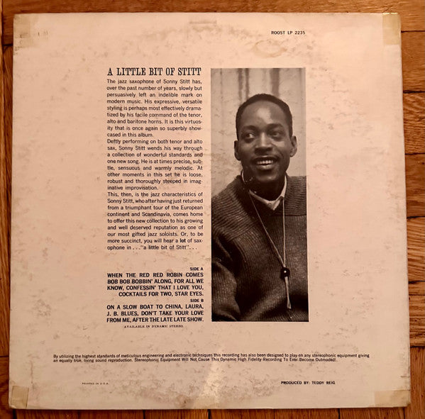 Sonny Stitt : A Little Bit Of Stitt (LP, Album, Mono)