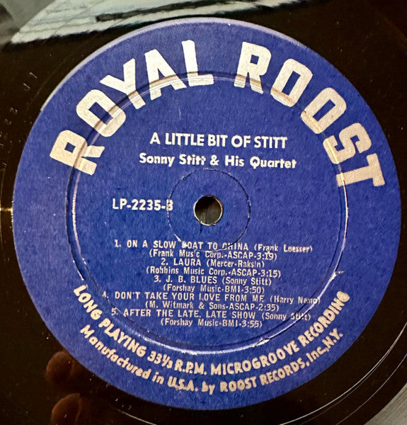 Sonny Stitt : A Little Bit Of Stitt (LP, Album, Mono)