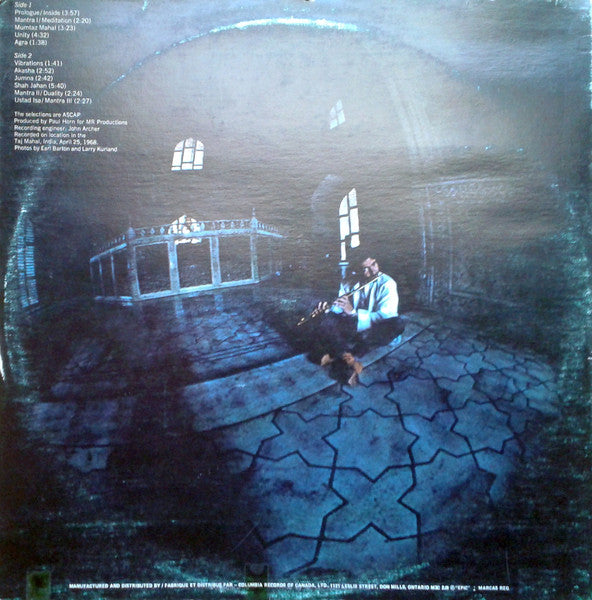 Paul Horn : Inside (LP, Album, RE)