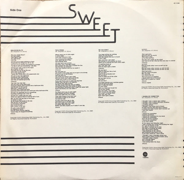 Sweet* : Desolation Boulevard (LP, Album, Jac)