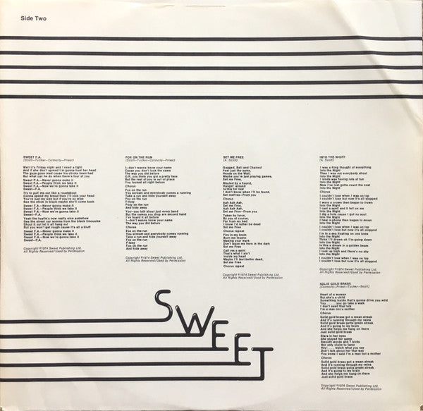 Sweet* : Desolation Boulevard (LP, Album, Jac)