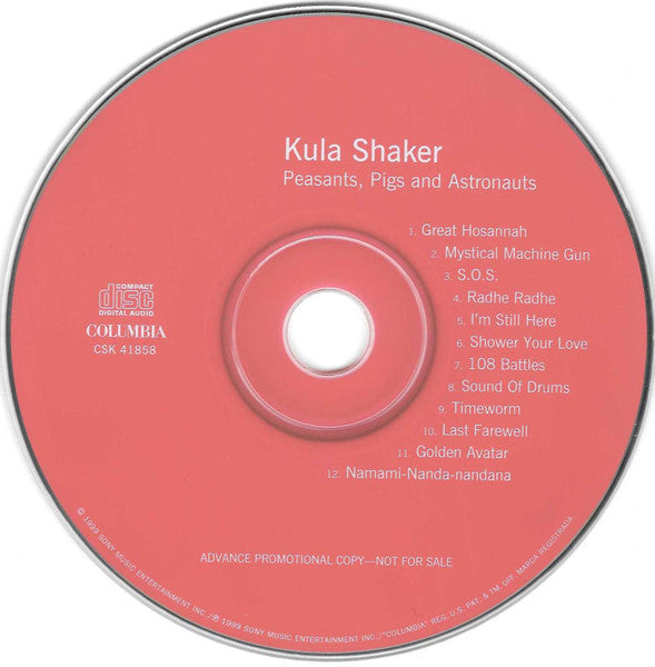 Kula Shaker : Peasants, Pigs & Astronauts (CD, Advance, Album, Promo)