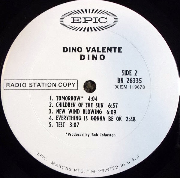 Dino Valente* : Dino Valente (LP, Album, Mono, Promo, Pit)