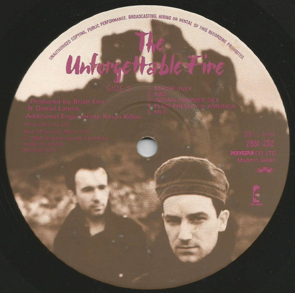 U2 : The Unforgettable Fire (LP, Album)