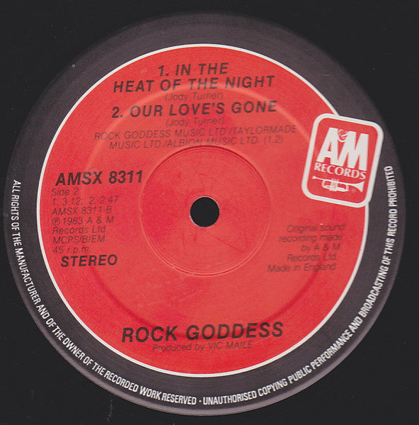 Rock Goddess : My Angel (12", Single + Flexi, 7", S/Sided, Smplr, Pos)