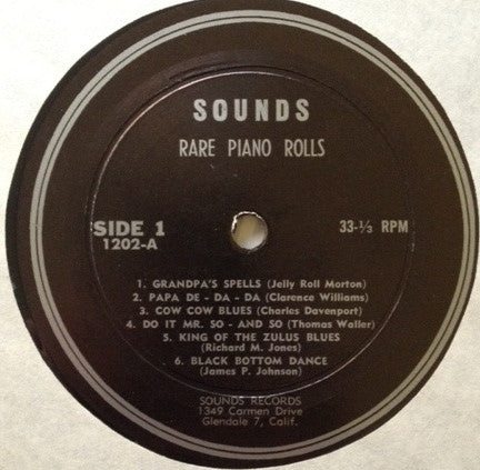 Various : Piano Roll Hall Of Fame (LP, Comp)
