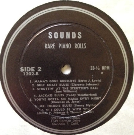 Various : Piano Roll Hall Of Fame (LP, Comp)