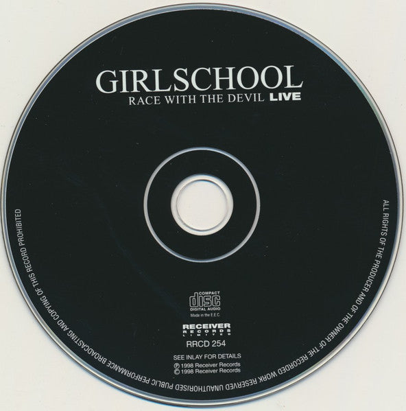 Girlschool : Race With The Devil Live (CD, Album)