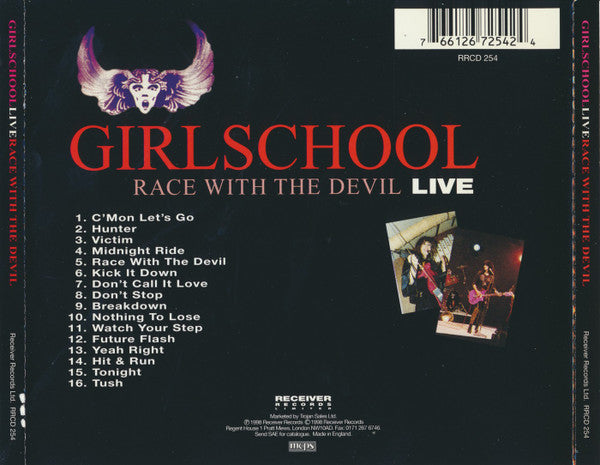 Girlschool : Race With The Devil Live (CD, Album)