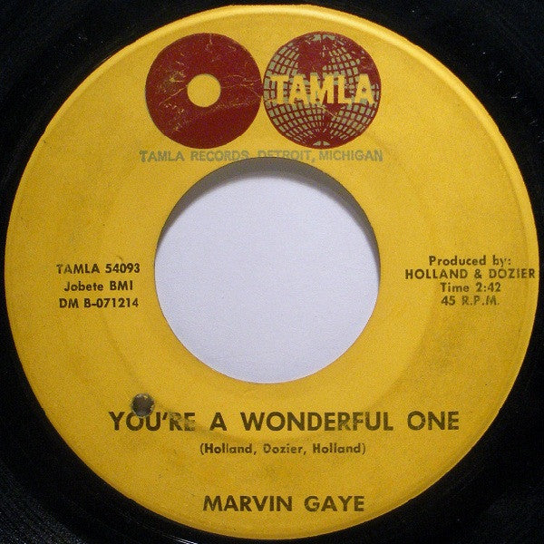 Marvin Gaye : You're A Wonderful One (7", Single, Mono)
