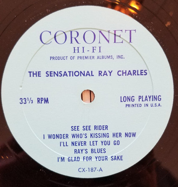 Ray Charles : The Sensational Ray Charles (LP, Comp, Mono, RE, Blu)