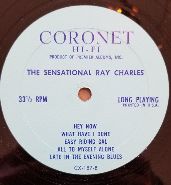 Ray Charles : The Sensational Ray Charles (LP, Comp, Mono, RE, Blu)