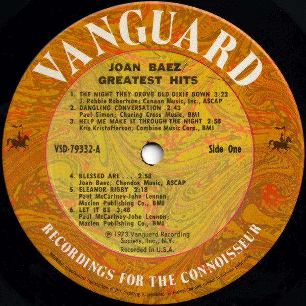Joan Baez : Hits/Greatest & Others (LP, Comp, Ter)