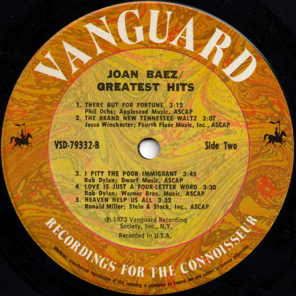 Joan Baez : Hits/Greatest & Others (LP, Comp, Ter)