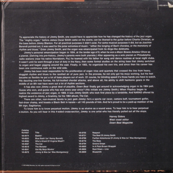Jimmy Smith : The History Of Jimmy Smith (2xLP, Comp, Gat)