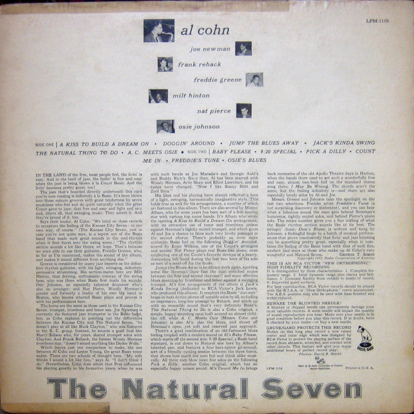 Al Cohn's Natural Seven : The Natural Seven (LP, Album)