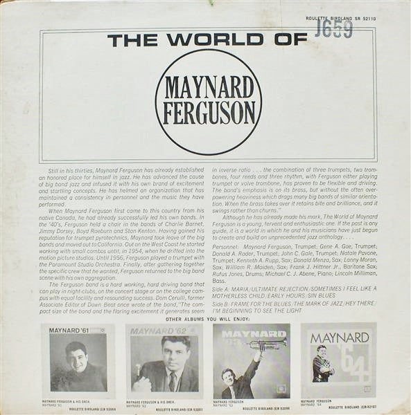 Maynard Ferguson : The World Of Maynard Ferguson (LP, Comp, Mono)