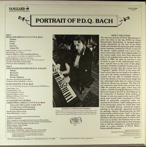 P.D.Q. Bach : Portrait Of P.D.Q. Bach (LP, Album)