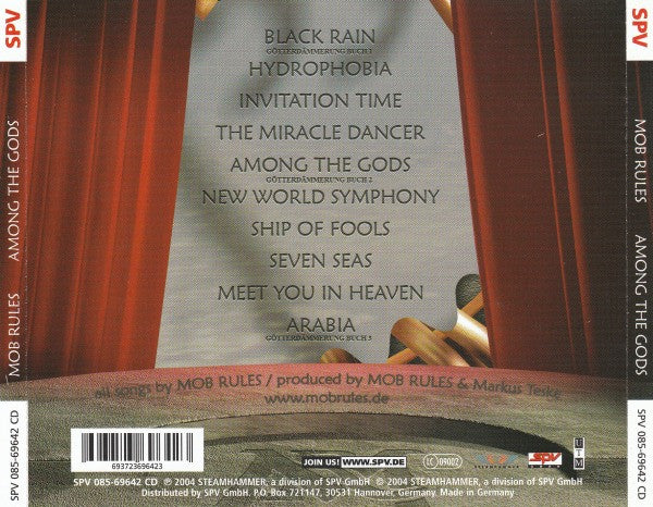 Mob Rules : Among The Gods (CD, Album)