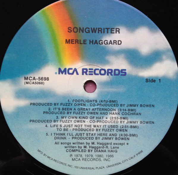 Merle Haggard : Songwriter (LP, Comp, Pin)