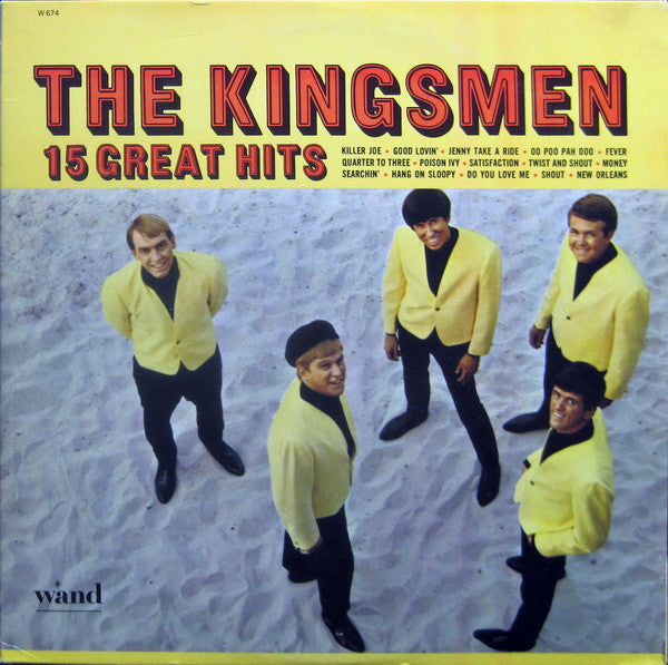 The Kingsmen : 15 Great Hits (LP, Album, Mono)