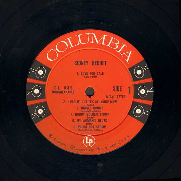 Sidney Bechet : The Grand Master Of The Soprano Saxophone And Clarinet (LP, Mono)