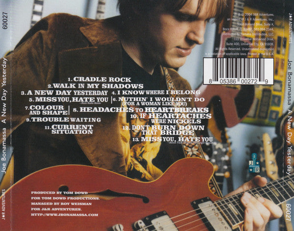 Joe Bonamassa : A New Day Yesterday (CD, Album, RE)