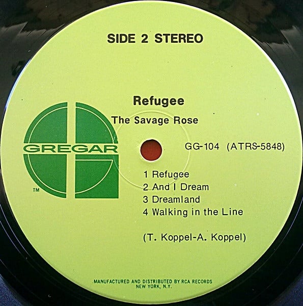 Savage Rose : Refugee (LP, Album, Hol)