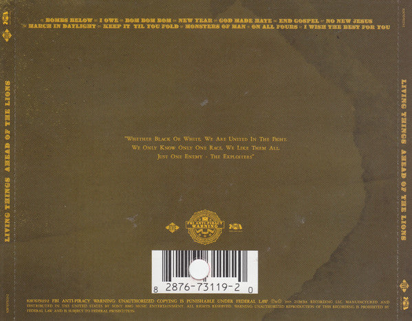 Living Things : Ahead Of The Lions (CD, Album)