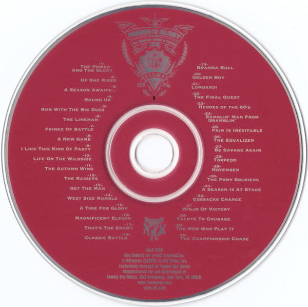 John Facenda And Sam Spence : The Power And The Glory: Original Music And Voices Of NFL Films (CD, Comp)