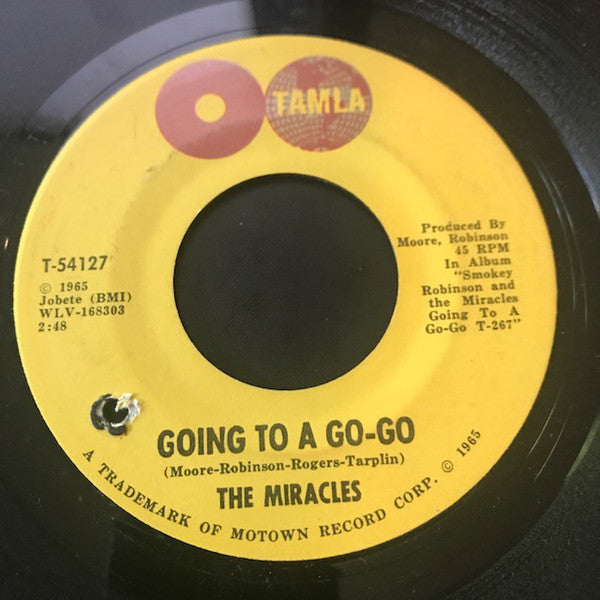 The Miracles : Going To A Go-Go / Choosey Beggar (7", Single, Mono, ARP)