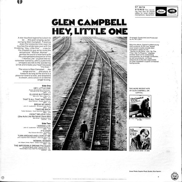 Glen Campbell : Hey, Little One (LP, Album, Los)