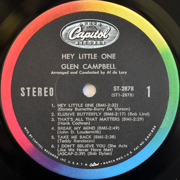 Glen Campbell : Hey, Little One (LP, Album, Los)