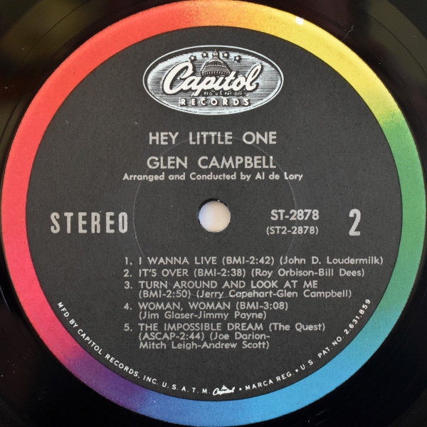 Glen Campbell : Hey, Little One (LP, Album, Los)