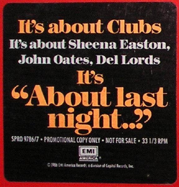 Various : Dance Compilation ("About Last Night" Soundtrack) (12", Promo)