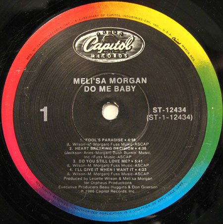 Meli'sa Morgan : Do Me Baby (LP, Album, Spe)