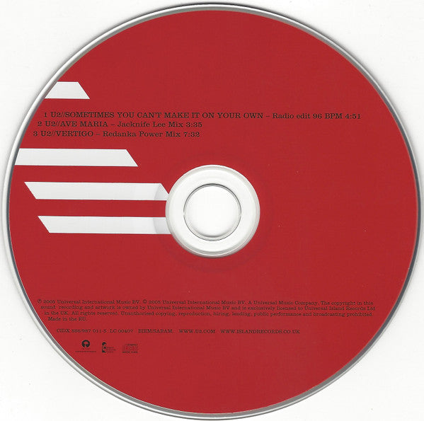U2 : Sometimes You Can't Make It On Your Own (CD, Single, Tra)