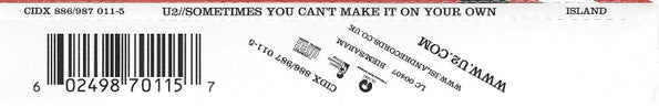 U2 : Sometimes You Can't Make It On Your Own (CD, Single, Tra)