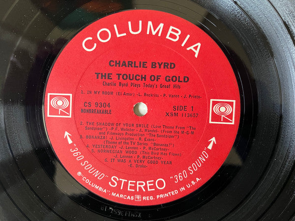 Charlie Byrd : The Touch Of Gold (Charlie Byrd Plays Today’s Great Hits) (LP, Album, Ter)