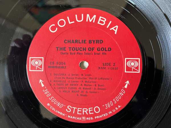 Charlie Byrd : The Touch Of Gold (Charlie Byrd Plays Today’s Great Hits) (LP, Album, Ter)