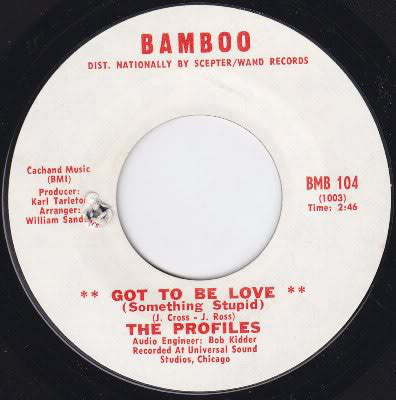 The Profiles (2) : Got To Be Love (Something Stupid) / You Don't Care About Me (7", Single)