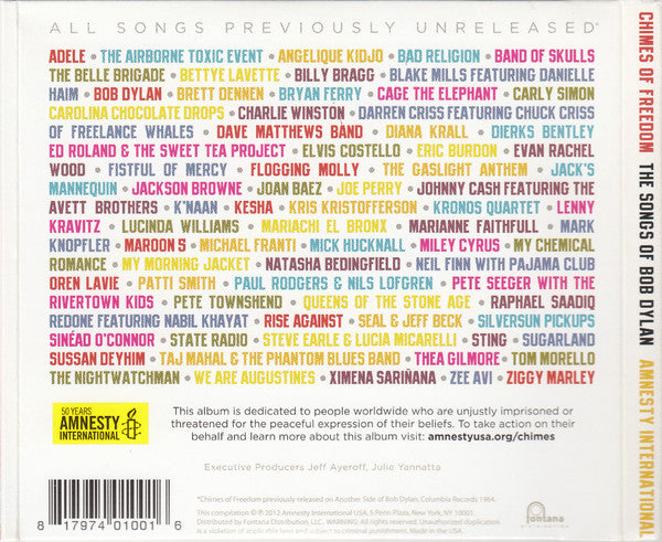 Various : Chimes Of Freedom: The Songs Of Bob Dylan (4xCD, Album)