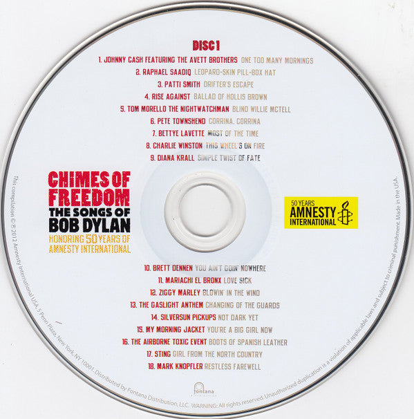 Various : Chimes Of Freedom: The Songs Of Bob Dylan (4xCD, Album)