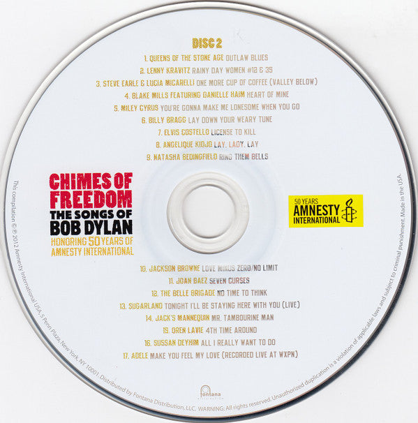 Various : Chimes Of Freedom: The Songs Of Bob Dylan (4xCD, Album)