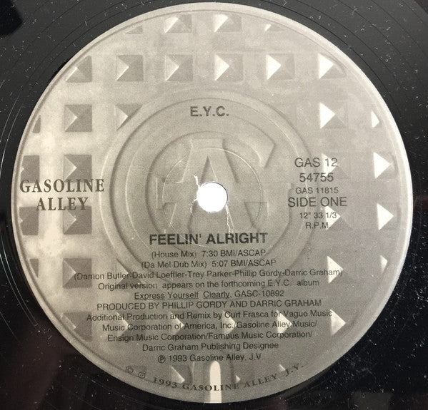 E.Y.C. : Feelin' Alright (12")