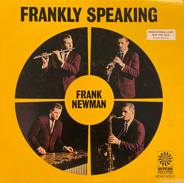 The Frank Newman Quartet : "Frankly Speaking" (LP, Album, Mono)
