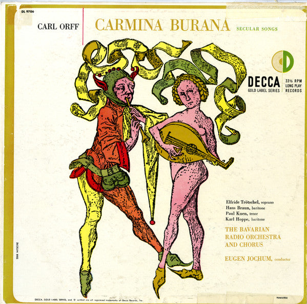 Symphonie-Orchester Des Bayerischen Rundfunks And Chor Des Bayerischen Rundfunks : Carmina Burana (LP, Album, Mono)