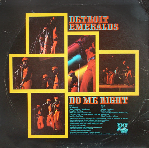Detroit Emeralds : Do Me Right (LP, Album, Phi)