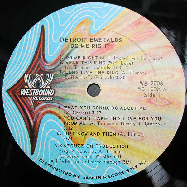 Detroit Emeralds : Do Me Right (LP, Album, Phi)